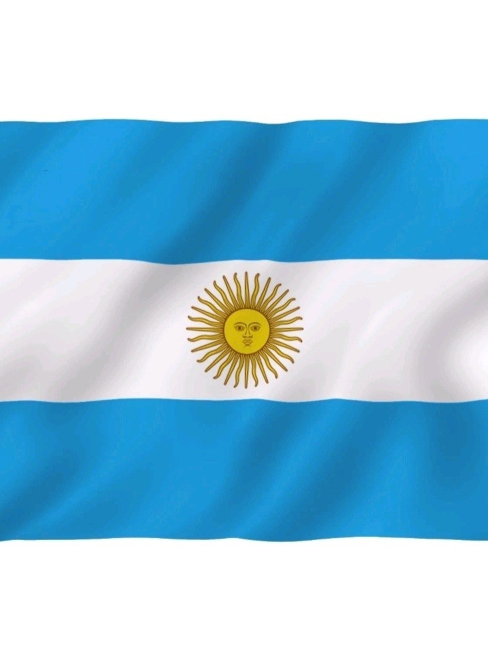 Argentina Flag 3X5 ft New with brass grommets 150D polyester.